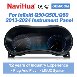 Nuevo Instrumento Digital NaviHua para Infiniti Q50/Q50L/Q60 2013-2024, Velocímetro LCD, Panel de Instrumentos Digital - Product Image 1