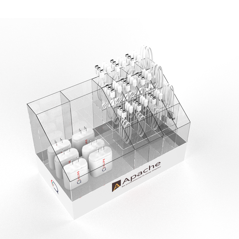 Customizable Double-Sided Heavy Duty Acrylic Cell Phone Accessories Display Stand for Phone Stores and Supermarkets — view 2