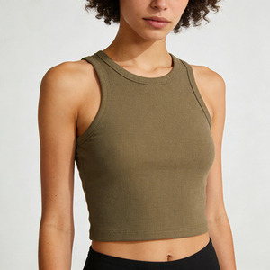 Top Estivi da <span class=keywords><strong>Donna</strong></span> 2026, Abbigliamento Firmato all'Ingrosso, Top Corto Nero Estivo, Top in Maglia Bianco con Strass per Signore - Product Image 6