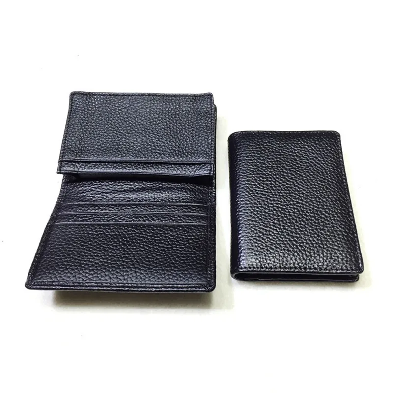 Credit card holder men women design minimalist genuine leather slim card holder wallet for gifts