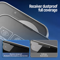 Protection d'écran en verre trempé AR ultra-fin à couverture intégrale LFD 01 Grade AAA 9H de dureté pour 11 12 13 14 15 16 17 Pro Max