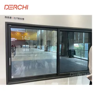 DERCHI manufactures interior double glazed aluminium sliding glass windows