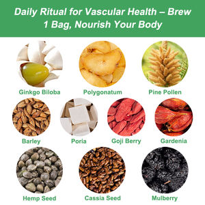 Thé <span class=keywords><strong>Vitalit</strong></span>é Circulation Sanguine - Infusion Santé Coeur Et Vaisseaux Thé Vert Bio Detox Minceur Ventre Plat En Sachets - Product Image 3