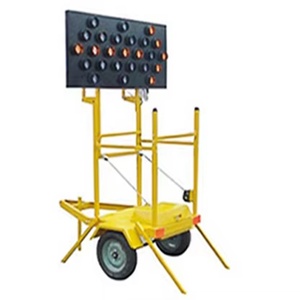 Señal de Tráfico LED Solar GUANGAN con Flecha, 1400x600mm, Aluminio Resistente para Construcción de Carreteras, Señal de Seguridad Intermitente Ámbar - Product Image 4