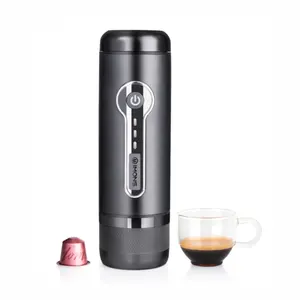 IMONS mesin Espresso kecil otomatis, pembuat kopi kapsul portabel elektrik 12v