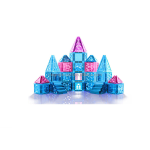 Blocs de Construction de Qualité à Bon Prix en Usine, 20 Ans, Carreaux Magnétiques Forts, Style Château de Neige, Grandes Pièces - Product Image 1