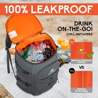 Sac à dos thermique extérieur de grande capacité avec bandoulière chaude Sac de bière froide de pique-nique à la mode pour les activités de construction de groupe