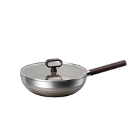 Ensemble de casseroles en acier inoxydable 304 tri-couches, série titane fondu, antiadhésif, compatible gaz et induction, poêle de cuisson C