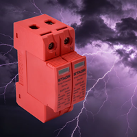 Dispositivo de Protección Contra Sobretensiones AC SPD T2 275V 385V 2P 3P 20KA 40KA, Protección Contra Rayos para Sistemas Solares Fotovoltaicos, Protector Contra Sobretensiones, Riel DIN