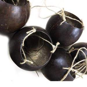 Pots de fleurs en coquille de noix de coco vierge artificielle suspendue, faits à la main, de haute qualité, pour la purification de l'eau, en vente - Product Image 2