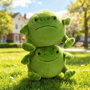 Peluche <span class=keywords><strong>Grenouille</strong></span> de Pluie Cartoon, Animal en Peluche Mignon et Original, Coton PP Doux, Anti-Stress, Cadeau Créatif pour Enfants, Vente en Gros - Product Image 3