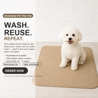 Tapis d'entraînement absorbant et antidérapant pour animaux de compagnie, lavable et réutilisable, imperméable, pour chats et petits animaux