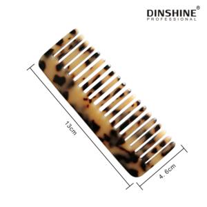 Französische Haar kämme Breite Kamm zähne Entwirren Sie die Haar bürste mit dem Logo Leopard Pocket Comb ohne Griff - Product Image 2