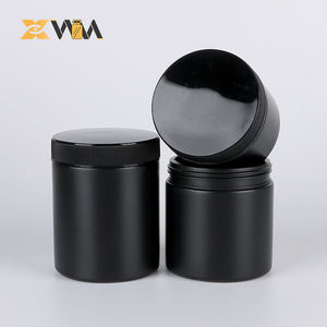 Bouteille en plastique noir à large ouverture personnalisée Bouteille <span class=keywords><strong>de</strong></span> crème solide <span class=keywords><strong>de</strong></span> 100ml Pot scellé <span class=keywords><strong>de</strong></span> crème en poudre <span class=keywords><strong>de</strong></span> 50g <span class=keywords><strong>de</strong></span> <span class=keywords><strong>cire</strong></span> pour cheveux - Product Image 5
