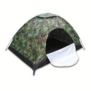 Carpa Ligera, Automática, de Apertura Rápida, Plegable, para 2-3 Personas, de una Sola Capa, Camuflaje, para Caza, Camping, Senderismo, Impermeable y Portátil - Product Image 2