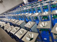 Nouveau 32 #   Hachoir à viande compact de luxe à double compartiment avec interrupteur de puissance et revêtement en poudre
