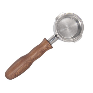 Porte-filtre en acier inoxydable 304 de 58 mm, poignée en acier inoxydable, 18 g, double tasse sans fond pour machine à café Wycombe - Product Image 5