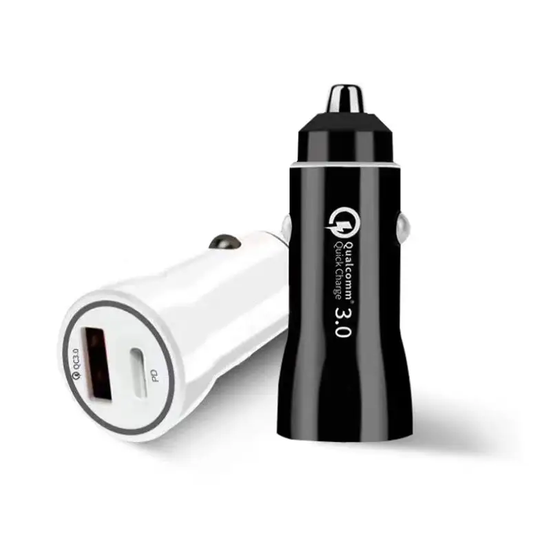 Smart Portable Multi Dual Usb Car Adapter Mobile Phone Qc3.0 Pd Type C Cell Phone Fast Car Charger