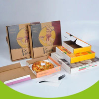 Boîte d'emballage alimentaire personnalisée 10 12 14 18 24 pouces boîte d'emballage en papier ondulé pour pizza