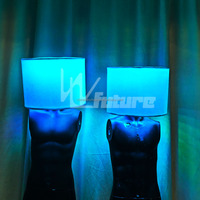 Masque LED programmable, masque lumineux pour le visage, costume de DJ, performance sur scène, fête, festival, rave, cosplay, événement, spectacle de danse, accessoire