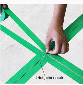 UJANG Ruban <span class=keywords><strong>de</strong></span> masquage vert haute viscosité <span class=keywords><strong>pour</strong></span> mur extérieur, peinture en pierre véritable, <span class=keywords><strong>grille</strong></span> et <span class=keywords><strong>séparation</strong></span> des couleurs, peinture <span class=keywords><strong>de</strong></span> <span class=keywords><strong>voiture</strong></span> en forme <span class=keywords><strong>de</strong></span> brique - Product Image 3