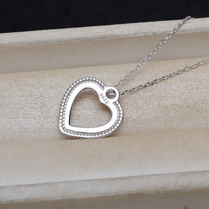 Mabei - Colgante de Plata de Ley S925 con Forma de Corazón de 12 mm, 4780, Colgante de Perla, Accesorio para Manualidades, Componentes de Joyería con Forma de Corazón Vacío - Product Image 3