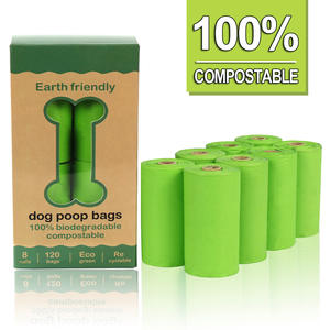 Bolsas Biodegradables para Excremento de Perros, Hechas de Almidón de Maíz, Gruesas, Enrolladas, Compostables y Desechables, Suministro Directo - Product Image 5