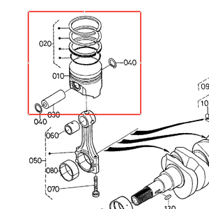 Pistone Voliton D722 16851-21110 per Escavatore Z482, Motore Diesel, Ricambi per Trattori con 6 Mesi di Garanzia - Product Image 2