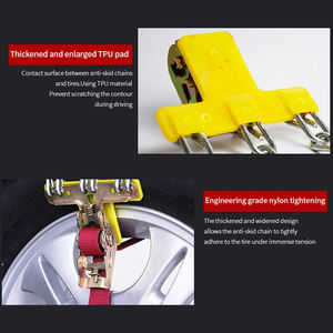 Chaînes à neige universelles OEM pour voitures et SUV, chaînes <span class=keywords><strong>de</strong></span> traction à motif brise-<span class=keywords><strong>glace</strong></span>, chaînes <span class=keywords><strong>de</strong></span> pneus d'urgence pour la neige - Product Image 6