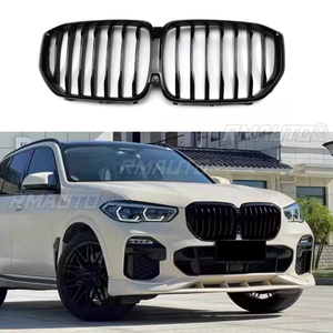 Calandre avant noire brillante pour BMW X5 G05 2019 2020 2021 2022, calandre de course, style automobile - Product Image 1