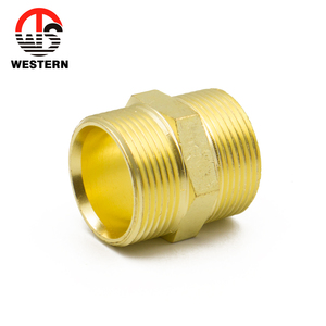 Adaptateur rapide mâle-mâle en laiton, raccord hexagonal égal/réducteur pour tuyaux d'eau et de gaz - Product Image 2