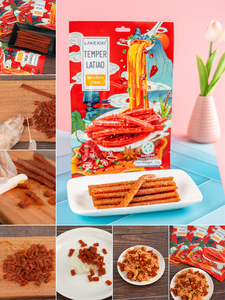 ขนมข้าวสาลีทอดรสเผ็ดวีแกนขายส่งจากโรงงาน รสชาติอร่อย เนื้อสัมผัสกึ่งนุ่ม 92 กรัม อายุการเก็บรักษา 270 วัน เหมาะสำหรับทานเล่นที่ออฟฟิศหรือในยามว่าง - Product Image 6