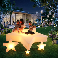 Grande lampe de sol extérieure en PVC, étoile à cinq branches contemporaine, pour jardin, décoration paysagère, lumière d'ambiance pour événements