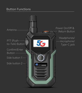 Mini talkie-walkie portable économique longue portée avec carte SIM, compatible Xin PTT et Real PTT - Product Image 1