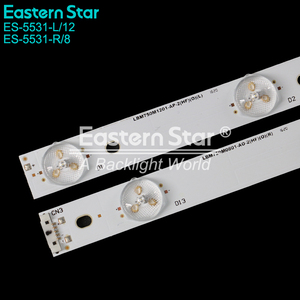 Bande lumineuse <span class=keywords><strong>LED</strong></span> pour téléviseur ES-5531, 8+12 <span class=keywords><strong>LED</strong></span>, pour téléviseur <span class=keywords><strong>LED</strong></span> AUO P750QVN02.2, remplacement de la lumière du téléviseur LCD, barre de rétroéclairage du téléviseur - Product Image 5