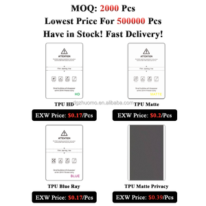 Vente en gros EXW bas <span class=keywords><strong>prix</strong></span> Anti-éblouissement mat TPU Hydrogel Film feuille 3D incurvé protecteur d'écran souple pour téléphones mobiles coupe Machine - Product Image 6