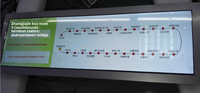 Écran LCD en barre, affichage publicitaire long format pour bus, métro, supermarché, étagère, montage mural (19,5-36,8 pouces)