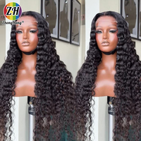 Perruque 30 pouces Raw Filipino Loose Deep Wave, Perruque 40 pouces bouclée Deep Wave Full Lace en cheveux humains, Perruque Lace Front 13x6 Ocean Wave – Fournisseur