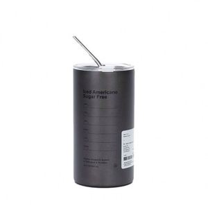 Stainless Steel Tumbler Vacuum Insulated With Straw Minimalist Design Travel <b>Cup</b> 12-24 Hours Thermal Retention - Product Image 2