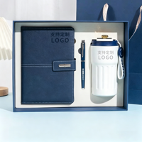 Ensemble cadeau d'affaires, logo personnalisé, carnet en cuir à couverture rigide, stylo, tasse à café, cadeau promotionnel pour les événements d'entreprise, le personnel de bureau, les clients