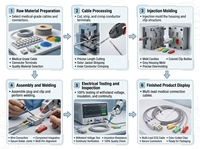Kompatibel untuk GE Healthcare Dash PRO 3000/Solar 3000 Kabel Leadwire ECG 3 Lead IEC Grabber Penggunaan Rumah Sakit Dewasa