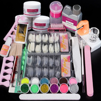 Kit Complet de Faux Ongles en Acrylique en Gros - Lampe UV, Monomère EMA et Poudre Acrylique Scintillante, Longue Durée, Marque Personnalisée Prise en Charge
