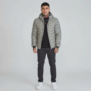 Veste matelassée pour homme sur mesure, col montant, style urbain, en toile respirante et à séchage rapide, service OEM, vente en gros - Product Image 1