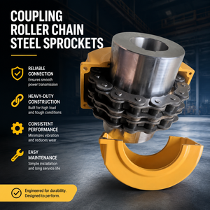 Un fabricant professionnel chinois fournit des accouplements d'arbre à chaîne flexibles en acier OEM pour l'industrie de la construction. - Product Image 2