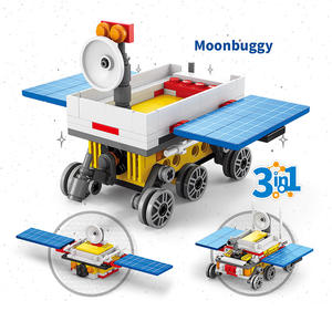 ELI TOYS Ensemble de blocs de construction éducatifs 4-en-1 : <span class=keywords><strong>Navette</strong></span> <span class=keywords><strong>spatiale</strong></span> et base de lancement, 1152 pièces, <span class=keywords><strong>jouet</strong></span> de construction électronique en ABS - Product Image 4