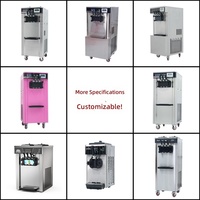 Machine à crème glacée commerciale de comptoir, sorbetière à 3 saveurs pour desserts, cafés et traiteurs OEM ODM
