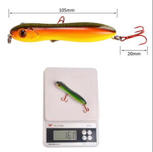 Productos de aparejos, lápiz de agua superior flotante, señuelos Luya, señuelos duros de simulación de cabeza de serpiente, Señuelos de Pesca artificiales de 10,5 cm/16g - Product Image 5