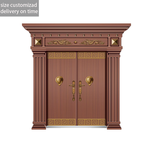 Porta d'ingresso a <span class=keywords><strong>doppia</strong></span> foglia di lusso antifurto, personalizzazione delle dimensioni supportata, consegna puntuale garantita - Product Image 6