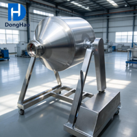 Mélangeur agitateur populaire de type tambour à taille élastique en acier inoxydable 304 de 200 L avec moteur, engrenage et roulement pour le mélange de céréales et de poudres fines