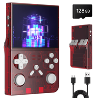 Console de jeu portable rétro portable avec plus de 15000 jeux classiques et écran de 3.5 "-Lecteur de jeu Linux R36 Open Source, 64 Go/128 Go
